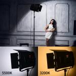 Bi Color LED Soft Panel Light 100 Watt 3200K 5500K Indoor Photoshoot Lighting