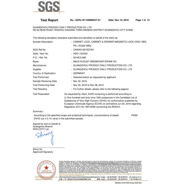 Non Adhesive Door Handle Safety Lock Bendable Childproof White Color