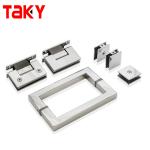 Stainless Steel 90 Degree Glass Shower Hinge Brass Shower Door Pivot Hinge for
