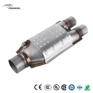 Wholesale 2&quot;, 2.5&quot; Universal Oval High Quality Exhaust Auto Catalytic Converter Sale from china suppliers