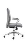 3.2mm 360d PU Leather Revolving Chair Middle Back For Conference