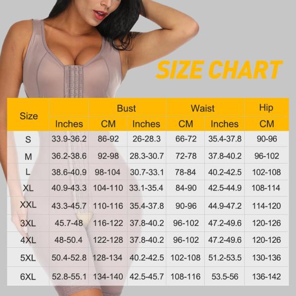 HEXIN Spandex/Nylon Women's Body Shaper High Waist Shaping Tumnmy Control Shapewear