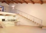 Customized Cantilevered Free Floating Stairs , Wood And Glass Staircase