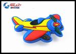 Airplane Rubber Kids Bedroom Knobs , PVC Cupboard Blue Dresser Knobs