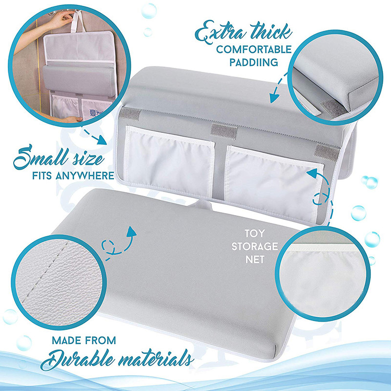 Extra Thick Bath Kneeling Pad Elbow Rest Set Neoprene / Memory Foam Material