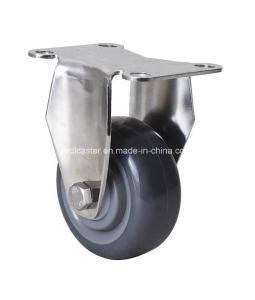 Wholesale Stainless 3&quot; 80kg Rigid PU Caster S5403-75 with Plastic Bearing Diameter 100mm from china suppliers