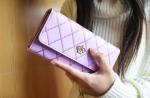 2016 new winter fashion trend embroidery Ms. clamshell Lingge long wallet