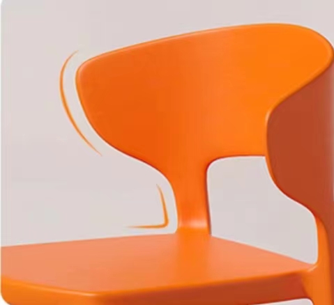 Waterproof Plastic Stacking Dining Chairs Colorful Green Plastic Dining Chairs