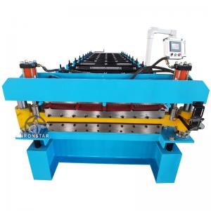 China 836mm Corrugated And Rib Double Layer Roll Forming Machine 5.5KW For Roof Sheet on sale