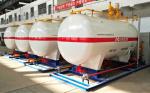 10CBM / 10000 Liters Gas LPG Tank With Dispenser Equipments And Scales