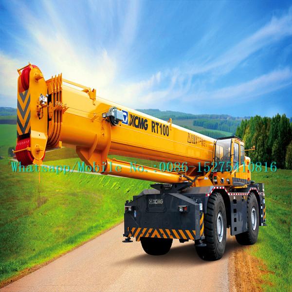 Boom Truck Crane XCMG RT100 100ton rough terrain crane all wheel Drive With