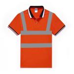 Reflective Safety Hi Vis Polo Shirt OEM breathable quick dry short sleeve work