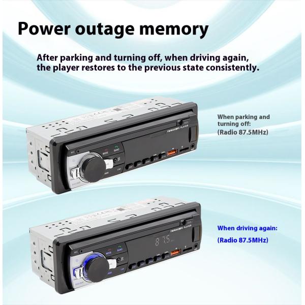 Creatall In-Stock Car MP3 Player with BT Wireless Connection USB Interface FM Radio-New Cross-Border Product