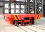 63t Industry Material Handling Trolley , Steel Plate Electric Die Cart