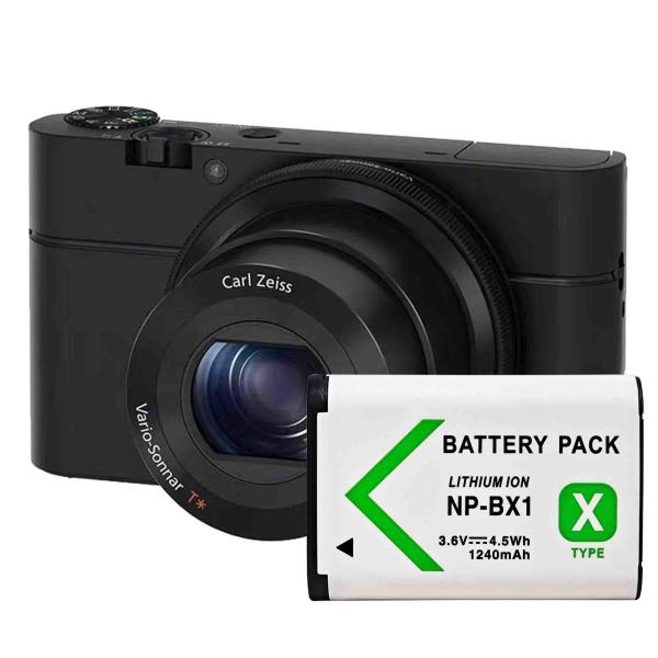 1240mAh 4.5V Rechargeable Battery for Sony DSC-RX100 DSC-WX500 DSC-HX400 ZV-1