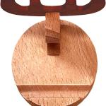 Natural Wooden Cell Phone Stand, Ecofriendly Smartphone Holder, Cute Cartoon