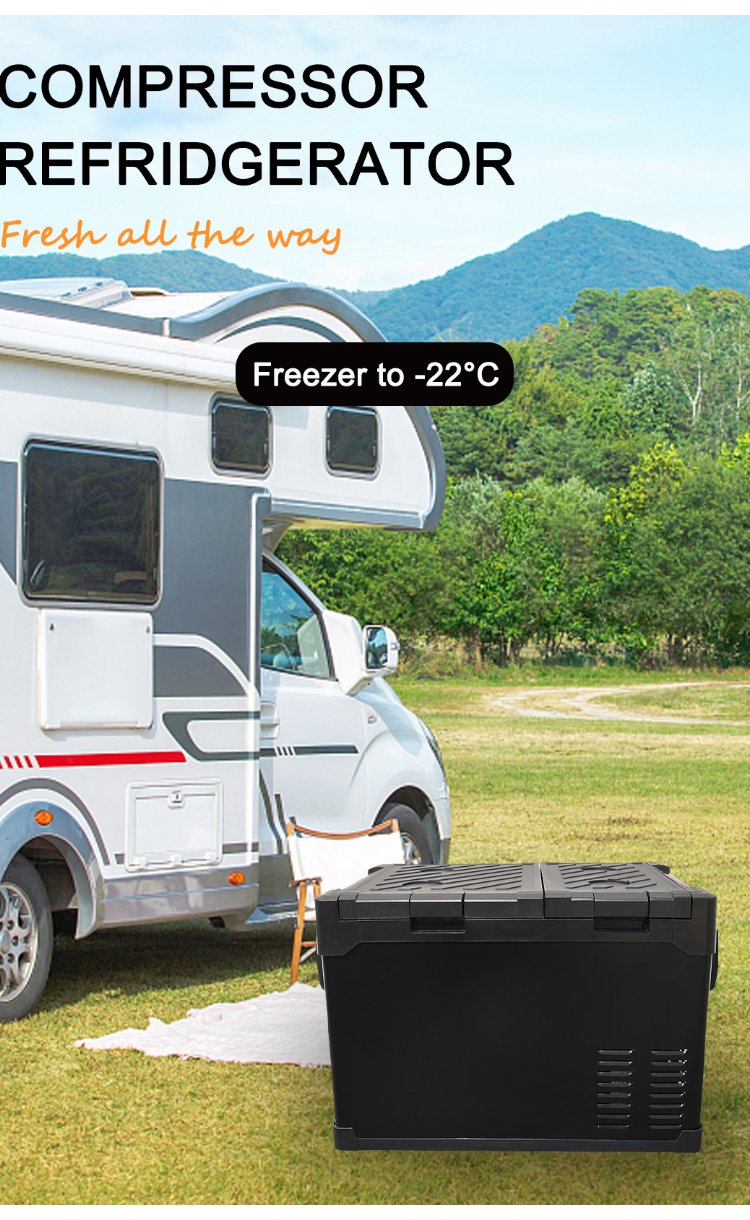 Portable Car Fridge For Camping 45ND Product Refrigerant R134a/R600a