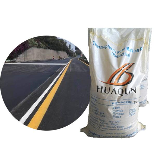 High Adhesive Thermoplastic Road Marking Paint , Traffic Line Marking Paint With