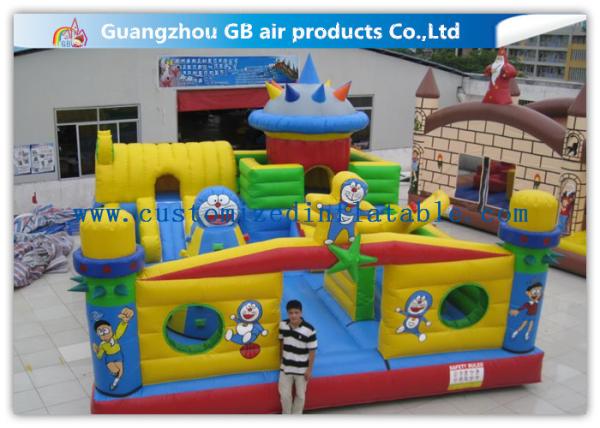 Interesting Happy Family Inflatable Fun City Park Blow Up Bouncy Castle For Big