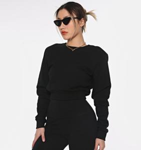 Wholesale Graphic Crewneck Sweatshirt Cotton Plain Oversized Graphic Sweatshirt For Women from china suppliers