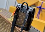 Ladies Brown Cartoon Embroider Luxury Cross Body Bag Monogram Pattern