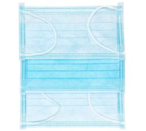 Wholesale Ears Wearing Disposable Blue Mask , Triple Layer Mask High Filtering Rate from china suppliers