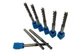2 / 3 / 4 / 6 Flutes Carbide End Mill , Customized Carbide Flat End Mill CE