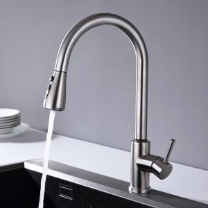 Wholesale IPX5 Smart Kitchen Faucet Dual Function Spray Head Solid Stainless Steel Kitchen Taps from china suppliers