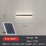 OEM ODM 3000K Aluminum Solar Wall Lights Outdoor Free Wiring For Villa Yard