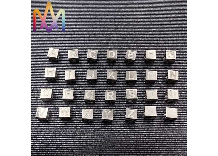 SS Three Dimensional Perforation A - Z Alphabet Jewelry Charms