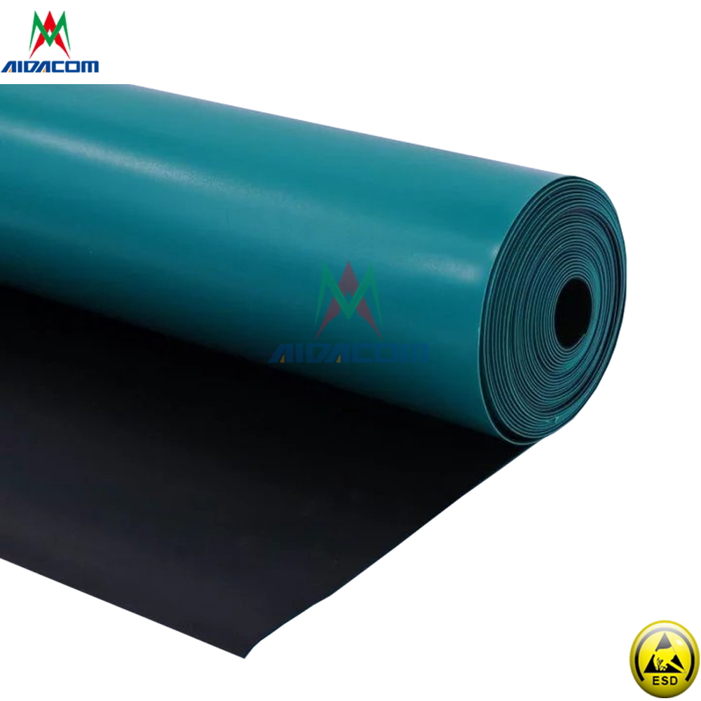 SGS Static Dissipative 3.6Mpa 2 Layers ESD Rubber Table Mat