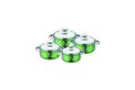 2020 hot sales 4pcs colorful cookware set & red ,blue 16cm -22cm color&flower