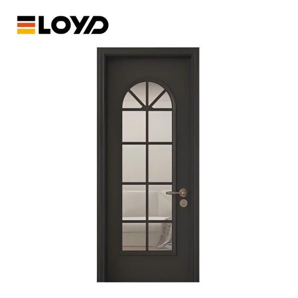 Interior Steel Wooden Glass French Doors Internal Double Glazed European