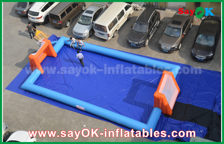 Inflatable Ball Game Word Cup PVC Inflatable Sports Games , Customized Inflatable Football Pitch
