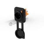 Male Chassis Waterproof Power Connector 250V 20A 3 Conductor