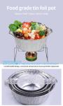 5300ml Disposable Cooking Pie Pot Large Aluminum Foil Pot Round Baking Container