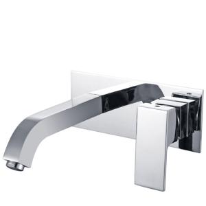 Wholesale Copper Panel Single Handle Brass Basin Faucet Chrome Finish from china suppliers