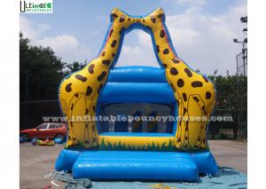 Wholesale Little Kids Indoor Mini Giraffe Inflatable Jumper For Party Game , Blue from china suppliers