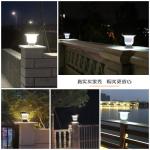 Aluminum Die Cast PC Shade Outdoor Water Proof Fence Solar LED Garden Gate