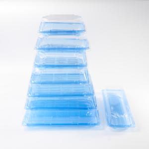 Wholesale BH00-11 food container Takeaway Packaging Box Plastic For Good Food Plastic BLUE Disposable Sushi box from china suppliers