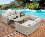 Poly Rattan patio Backyard Sofa sets Leisure Aluminium Outdoor Garden wicker
