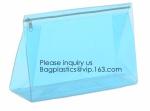Wholesale Promotional set of 2 travel Kit Pink EVA cosmetic Bag,EVA clear custom