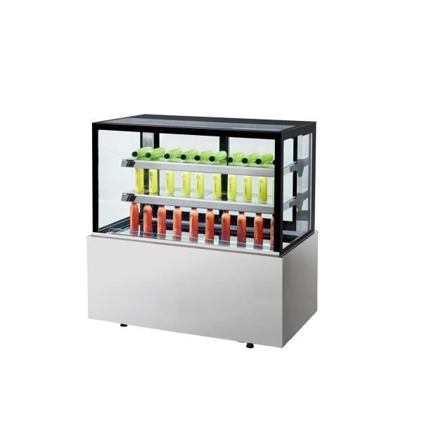 900*680*1200 Dimensions Commercial Cake Display Freezer Automatic Defrost Chiller