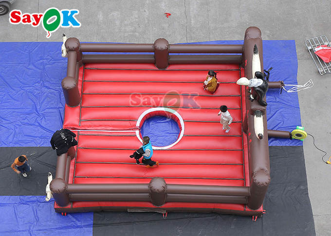 Commercial Pattern Inflatable Arena Mechanical Bull Mattress Inflatable Game Rodeo Bull