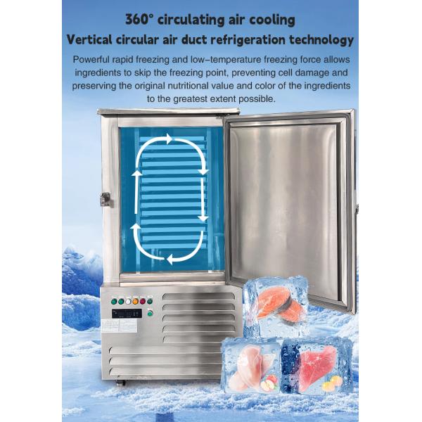 Commercial Kitchen Cold Blast Quick Freezer -80 Degrees 300 Liters Commercial Blast Freezer