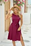 Summer Sleeveless Floral Casual Dress United States MID Long Sundress