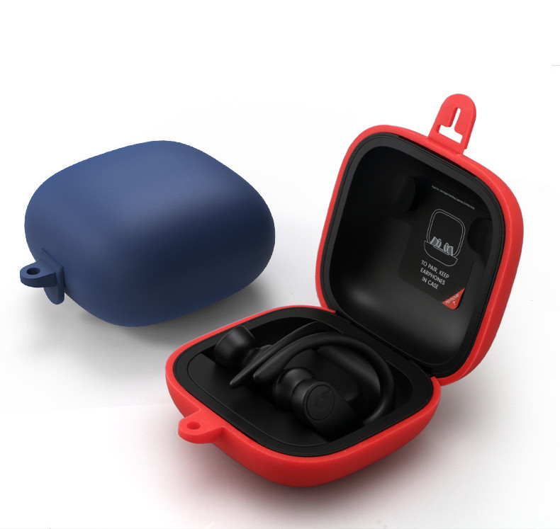 Pure Color Silicone Full Protective Anti Shock Cover Case For Beats Powerbeats Pro