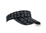 Rubberized Silk Printed Sun Visors , Mens Beach Visor Running Street Style