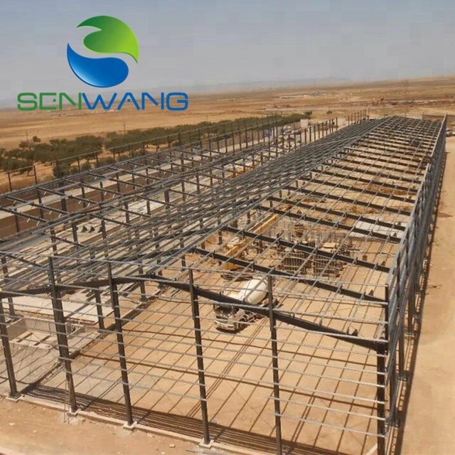 Factory Senwang detachable commercial metal steel frame heavy fabrication building factory prefab steel workshop/warehouse