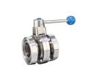 Sanitary Stainless Steel Welded Butterfly Valve Female Thread Connection